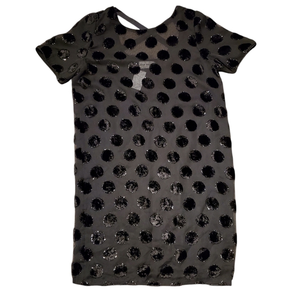 Nipon Boutique Dress Sheer Polka Dots Whimsigoth Fairy Goth Dark Romantic Large